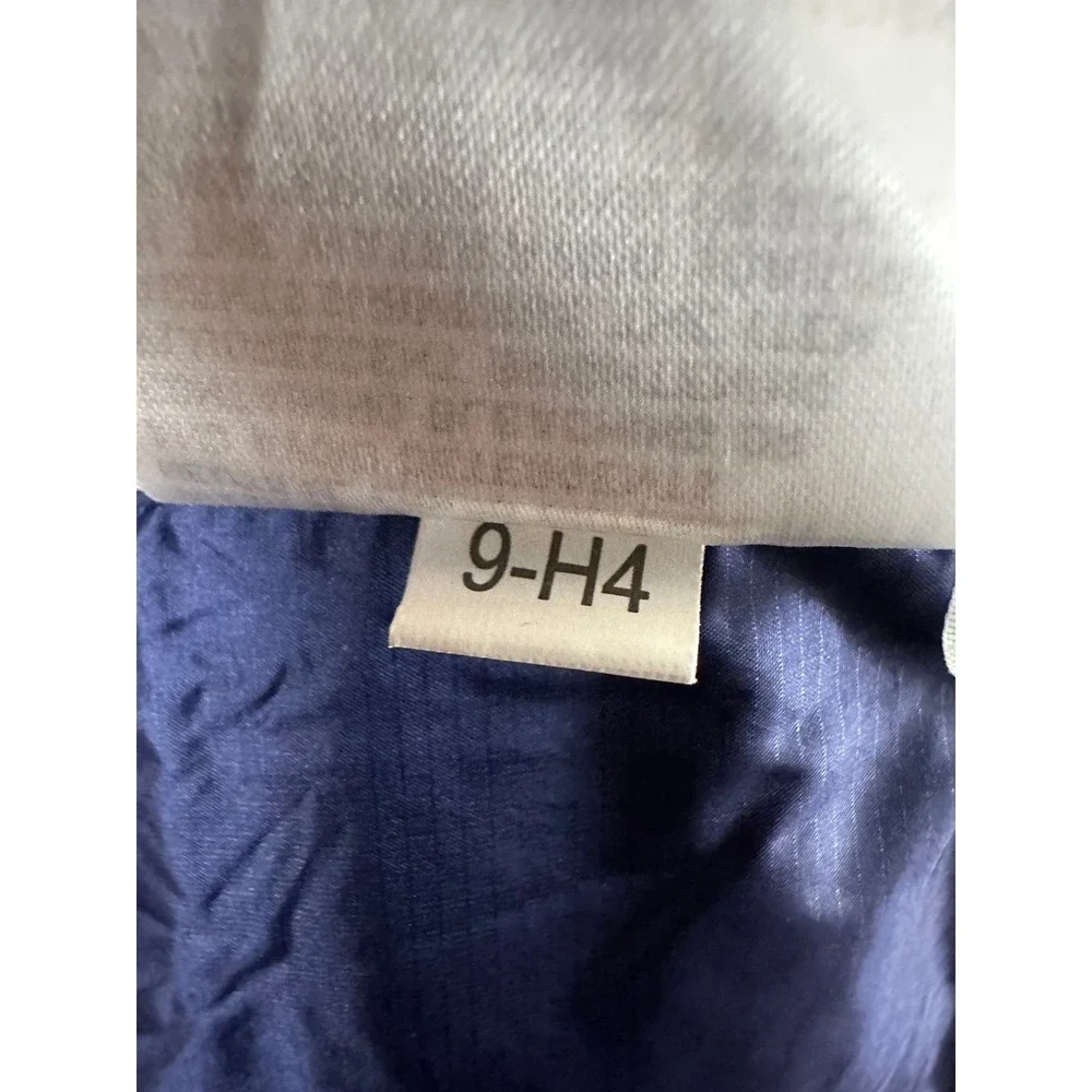 Uniqlo X Marimekko Ultra Light Down Jacket Kids 13 Blue‎ Puffer Packable Bag EUC